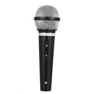 NUOBESTY Faux Microphone Jouet Simuler Noir Microphone Modèle Faux Microphone Performance Prop Discours Pratique Microphone en Plastique Costume de Fête Accessoires de Karaoké Jouet pour (Sarah Zou, neuf)