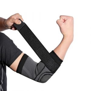 Coudi&egrave;re Tendinite coudi&egrave;re &eacute;picondylite, coudi&egrave;re musculation, coudi&egrave;re boxe thai pour homme et femme, coudi&egrave;re adapt&eacute;e au tennis, badminton,fitness, golf,tous types de sports (M, Noir 1 Pi&egrave;ce) (Dornava O&Uuml;, neuf)