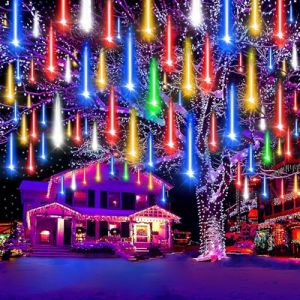 Auniq Météores Pluie Lumières 30cm 10 Tube 240 LED Guirlandes Lumineuse Extérieure Étanche IP65 Douche Pluie Feux Lumières de Noël Avec câble de 5 m pour Décoration de Fête Jardin Fenêtre Balcon (Ertisa, neuf)