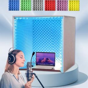 Panneaux de Mousse Acoustique Mousse Anti-bruit Panneaux mousse acoustique pyramidale mousse polyuréthane haute densité pour isolation phonique absorbeur de bruit isolation (WPingHan-UK, neuf)