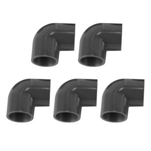 Nicear Lot de 5 raccords de tuyaux coud&eacute;s en PVC de 20 mm, raccords de conduits coud&eacute;s &agrave; 90 degr&eacute;s pour l'irrigation agricole (Nicear EU, neuf)