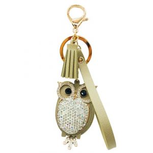 1 Pi&egrave;ces Porte-cl&eacute;s Mignon Chouette, Hibou Porte-cl&eacute;s Strass, Pendentif Hibou Porte-clefs, pour D&eacute;coration Porte Cl&eacute;s Dames, Sac D&eacute;coratif, Accessoires Voiture (Dor&eacute;) (Morlight, neuf)
