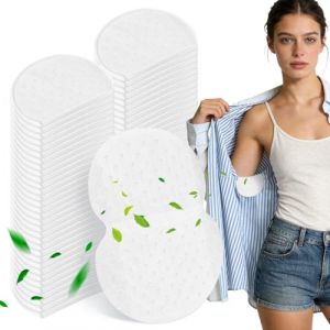 YCCOKJJ Lot de 120 coussinets pour aisselles auto-adh&eacute;sifs pour homme et femme - Invisibles, respirants, doux, mat&eacute;riau am&eacute;lior&eacute;, absorbant contre les taches de transpiration, sans odeur, ajustement (YCCOKJJ-FR, neuf)