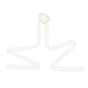 Healeved Camellia Hairband Bijoux De Cheveux Pour Femmes Coiffe De Fille Bandeau Coiffe Bandes De Cheveux Pour Les Cheveux Des Femmes Coiffe De F&ecirc;te Bandeau De Mariage Dentelle Blanche (Accompany JY, neuf)