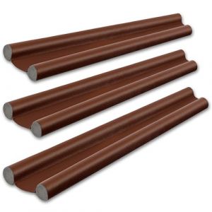 Boudin de Porte Isolant Lot de 3, Bas de Porte Isolant en Cuir PU et Mousse EPE, Ajustable jusqu'&agrave; 96 cm, id&eacute;al pour Isolation Porte d'entr&eacute;e, Boudin de Porte d'entr&eacute;e Pratique et &eacute;l&eacute;gant, Marron (BERCU HOTA GOODAL S.R.L., neuf)
