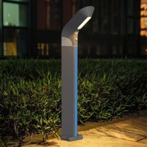 ACMHNC Borne Solaire Exterieur Jardin, Borne Eclairage Exterieur avec Detecteur, 80 cm Lampadaire Solaire, IP65 &Eacute;tanche Potelet Eclairage Jardin Pour Chemins, Pelouse, Trottoir, Aluminium (Global Kang Trading, neuf)
