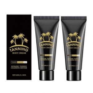 Accélérateur de bronzage pour bronzage, crème pour solarium avec bronzage, lotion bronzante intense, résultats longue durée de bronzage, expérience de bronzage naturelle (2 pièces) (tiurs 55ET, neuf)