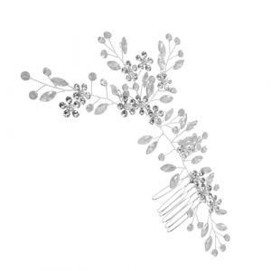 FRCOLOR Peigne De Mari&eacute;e Peignes Pour Cheveux De Mari&eacute;e Accessoires Pour Cheveux De Mari&eacute;e Coiffe De Mariage Pour Mari&eacute;e Coiffes De Mari&eacute;e Peigne &Agrave; Cheveux De Mariage En Strass (Different Quality, neuf)