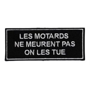 Patche Écusson Moto Bikers Motard Patch Thermocollant Motards (Naga.Hitam, neuf)