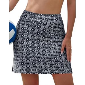 SHEKINI Taille Haute Maillot Jupe de Bain Femme Contr&ocirc;le Abdominal Jupe de Bikini Jupe de Plage(XXL, Diamant) (DODO BIKINI, neuf)