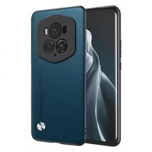 EASSGU Coque de T&eacute;l&eacute;phone pour Smartphone, Compatible with Honor Magic6 RSR Porsche Design (6.8" inches), Etui en Cuir de Style Business - Saphir (EASSGU, neuf)