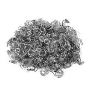 Gatuida Perruque de vieil homme grise &ndash; Perruque amusante pour homme, accessoire de d&eacute;guisement pour Halloween, 100e jour d'&eacute;cole, f&ecirc;te costum&eacute;e, accessoire pour grand-p&egrave;re, gris clair (Brandon Zou, neuf)