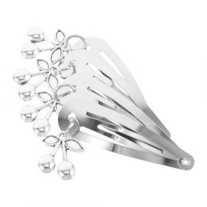 ERINGOGO 4 pi&egrave;ces Pinces Cheveux Cerise M&eacute;tal Solides Lot de Clips &agrave; Pression pour Femmes et Filles Barrettes Coiffantes R&eacute;sistantes pour Tenue S&ucirc;re Au Quotidien et Accessoires Mode (Jehmal, neuf)