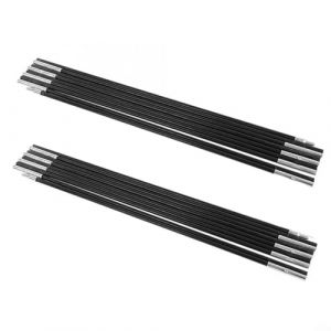 Lot de 2 piquets de tente de camping en fibre de verre, barres de tente, arceaux de tente, piquets d'auvent, kit de cadre de support (340) (MenQind, neuf)