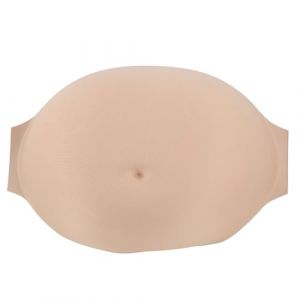 Fockety Faux Ventre de Femme Enceinte, Tissu en Mousse &agrave; M&eacute;moire de Forme, Ventre de Grossesse Artificiel R&eacute;aliste, Bosse de b&eacute;b&eacute;, Ceinture Large Artificielle pour Faire Semblant de (5-8 (Feirort, neuf)