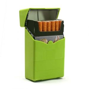 Etui &agrave; paquet de cigarettes - Box Soft (plusieurs couleurs) (Vert) (Tabac du Bassigny, neuf)