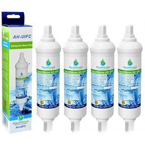 AquaHouse AH-UIFC filtre à eau pour réfrigérateur compatible avec LG et Hotpoint BL9808, 3890JC2990A, 5231JA2012B, 5231JA2012A DD-7098 - avec des connexions à vis (lot de 4) (WaterFilterMan co uk, neuf)