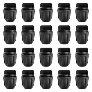 VooGenzek 20 Pi&egrave;ces Raccords D'irrigation Goutte &agrave; Goutte pour Tubes 4/7 mm, Adaptateur Bouchons D'Irrigation Goutte, Raccords D'irrigation Droits, Connecteur de Tuyau D'irrigation (VooGenzek, neuf)