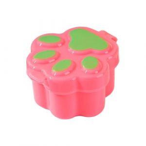 Récipients de voyage en caoutchouc pour produits de toilette en forme de patte de chat - Accessoires de voyage pour cosmétiques visage corps mains - Étanche - Essentiels de voyage avec couvercle (fivekim, neuf)