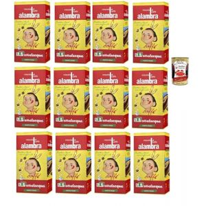 Passalacqua caffè Alambra, macinato, Caffè Macinato, caffe' italiano, Caffè Macinato, Italian Café moulu, convient pour cafetière Moka, Lot de 12x 250g + Italian Gourmet polpa 400g (Italiaen Gourmet UK Ltd, neuf)