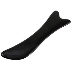 CLISPEED Planche Gua Sha En Corne De Buffle Petite Taille Double T&ecirc;te Masseur De Visage Outil De Massage Facial D&eacute;tox Pour Femmes Usage Quotidien (Yeahzl, neuf)