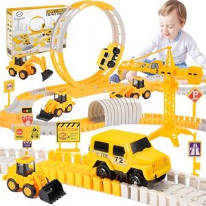 Adeokay Circuit Voiture Électrique et Train pour Enfants 3-8 Ans - Jouet Éducatif Garçon - Cadeau (YUYUPIIN TRADING CO.,LTD, neuf)