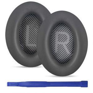 umvowuxa Coussinets de Rechange pour Casque Bose QuietComfort 35 QC35/QC25/QC35 II/QC35/QC15/AE2/AE2i/AE2w et SoundTrue/SoundLink pour Casque en Cuir protéiné, Mousse à mémoire de Forme (Gris) (Umvowuxa, neuf)