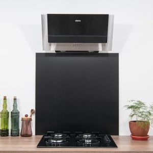 AluCouleur Cr&eacute;dence Aluminium Anodis&eacute; Bross&eacute; Noir, Hauteur 20 cm (Longueur 110 cm) (AluCouleur, neuf)