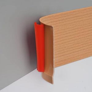 Plinthe Souple Autoadh&eacute;sive Plinthe de Finition en PVC Plinthe Murale Flexibles pour Mur Sol, 10 cm Largeur, 3 m&egrave;tres Grain de Bois Jaune (ZYDZ-eu, neuf)