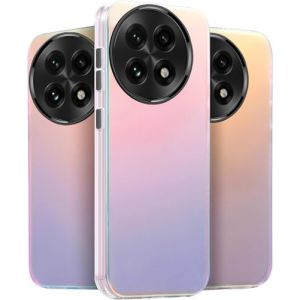 Yojiong Coque pour OnePlus 13(6.82"), Translucide Mat Changement de Couleur Etui [Unique et Jolie], Housse avec Glitter Hard PC Arrière et Silicone Bumper Antichoc, Irisé (Yojiong, neuf)