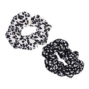 SHERCHPRY 2 pièces Lot de Élastiques à Cheveux à Motif Bandes Colorées pour Queue de Cheval et Chignon Accessoires de Coiffure Pratiques et Stylés (Dnna Huang, neuf)