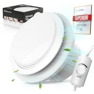 SLUELI Ventilateur Extracteur d'Air 100mm avec Interrupteur Rotatif Réglable en Continu, Amélioré VMC Salle de Bain Silencieux et Puissant, Facile Installer Fenêtre Plafond Mur Salle de Bain Cuisine (Sasalily, neuf)