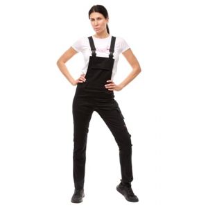 strongAnt Salopette Femme Strong Cotton Stretch avec poches pour coussinets de genoux – Salopette pour le travail et la construction – Noir, 36 (StrongAnt, neuf)