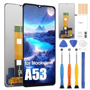 Écran LCD pour Blackview A53 LCD Display pour Blackview A53 Pro Ecran de Rechange pour Blackview A53 LCD Affichage Replacement Tactile Digitizer Complet avec Kit de Réparation, Noir (Little Wasp, neuf)