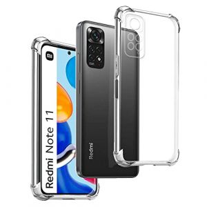Coque Anti-Shock pour XIAOMI REDMI Note 11 Pro 4G - 5G - XIAOMI REDMI Note 12 Pro 4G, TPU Transparent en Silicone Antichoc (REY &reg;, neuf)