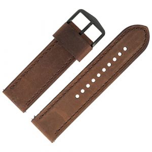 Fossil Bracelet de montre 24mm cuir marron - JR-1487 | LB-JR1487 (MARBURGER, neuf)