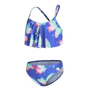 Aisyee Maillot de Bain Fille 2 Piece Bikini Fille Maillot de Bain Enfant Fille 13 14 Ans (ZhouKe Maoyi, neuf)