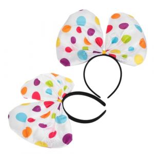 Didiseaon 2 Pièces bandeau de clown tenue de carnaval d'Halloween accessoires de déguisement de clown costumes de clowns fête de décoration bande de cheveux d'halloween pour les femmes (Merkowski, neuf)