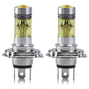 Peosaard Ampoules antibrouillard LED, 2 pi&egrave;ces antibrouillard jaunes, ampoules LED H4 12V 100W haute luminosit&eacute;, accessoires de voiture en alliage d'aluminium, ampoule H11 (yunchengshiyanhuquxiongxueshangmaoyouxiangongsi, neuf)