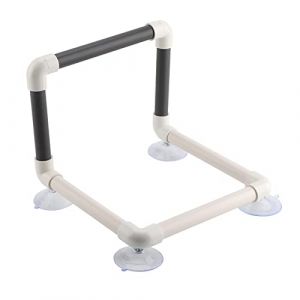 Sunicon Perchoir Portable pour perroquets, avec ventouses, fen&ecirc;tre, Douche, Mur de Bain, Jouet sur Pied en Plastique pour perroquets de Taille Moyenne et Petite Taille (Rockyee, neuf)