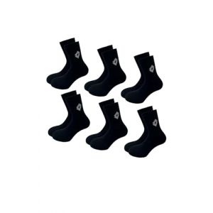 Lotto, 12 Paires Chaussettes de tennis homme/femmes en coton doux et respirant, certifiées OEKO-TEX, noires, 39-42 (INTIMA MODA, neuf)