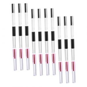 ULTECHNOVO 30 pi&egrave;ces Tubes &agrave; Gloss &agrave; L&egrave;vres Vides Flacons Rechargeables pour Soin des L&egrave;vres DIY de Tubes Ronds Argent &Eacute;lectrolytique et Noir Pratiques et &Eacute;tanches pour Filles et D&eacute;butants (Chad Bi, neuf)