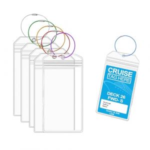 6 Pi&egrave;ces &eacute;Tiquette &agrave; Bagage, Etiquette Valise Voyage Avion Porte Etiquette Valise Transparente Porte-&eacute;Tiquettes De Bagage Pour Bagage Valise Voyage (Wangshacaokeji, neuf)