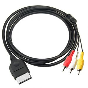 Gam3Gear - Câble composite audio vidéo AV de 1,8 mètre pour Microsoft XBox Gen 1 classique original (TransChased, neuf)