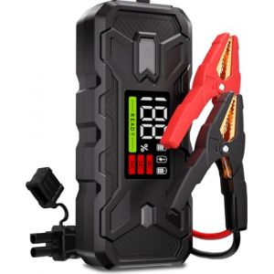 Booster Batterie Voiture 3000A Booster Batterie 12V Essence 8.0L Diesel 8.0L, PD65W Charge Rapide Bidirectionnelle, Extension de Sortie DC 12V/6A, Kit LED Multifonction Sécurisé avec Sac de Rangement (CHL INDUSTRIES CO., LIMITED, neuf)