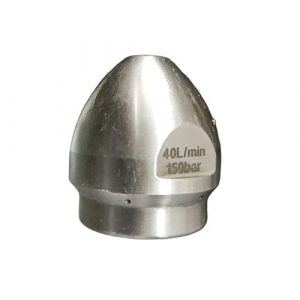 MagiDeal Buse de Nettoyage de canalisation d'égout 1/2" Nez de Bouton en Acier Durable Haute Pression pour terrasse (Grand Plaisir 360, neuf)