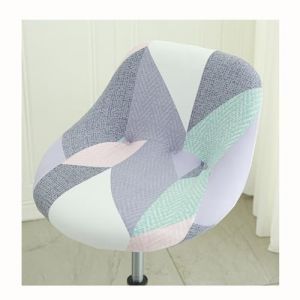 HHONGWYT Lot de 2/4/6 Housse Couverture de Tabouret de Bar avec Dossier Imprim&eacute;e Extensible Housse de Tabouret de Bar Incurv&eacute; pour Bar Tabouret Haute Protecion de Chaise de Salle a Manger,A20,2PCS (KSXCLKJH, neuf)