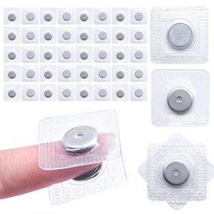 Jamsinmu invisible aimant cousu invisible magn&eacute;tique bouton cousu PVC fermeture magn&eacute;tique pour tissu cousu, rideaux, v&ecirc;tements sac &agrave; main argent - y1320 (Jamsinmu accessory DIY store, neuf)