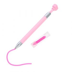 Veemoon Stylo &agrave; Art Diamant Rotatif pour Nail Art Cire &agrave; Ongles Rose, Stylo Rechargeable pour D&eacute;coration d'Ongles et Tableau Diamant (hagan panting, neuf)