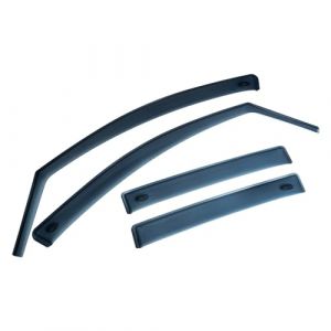 M MOTOS Deflecteur vitre voiture pour Renault Symbol II 2008-2013 Déflecteurs d'air élégants avec installation facile, Réduction du bruit et des turbulences, Déflecteurs de fenêtre latérale robustes e (MOTOS EU, neuf)